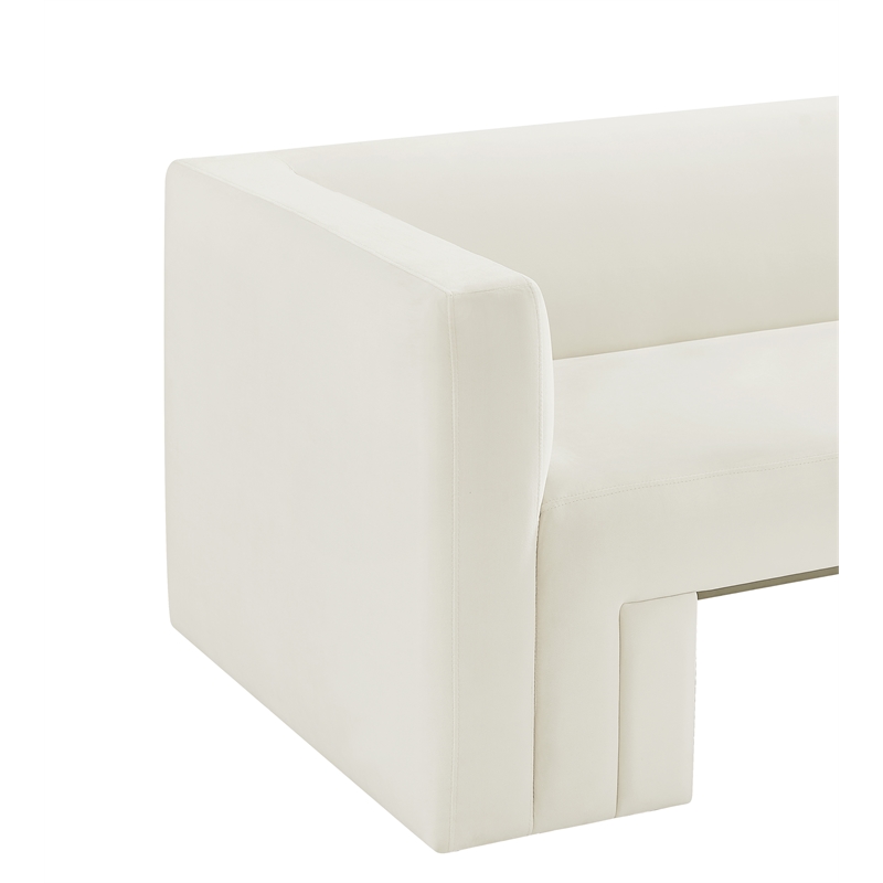 Meridian Furniture Henson Cream Velvet Sofa