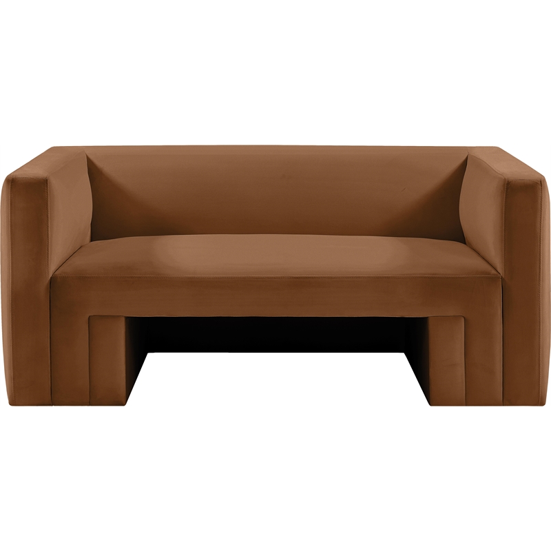 Meridian Furniture Henson Saddle Velvet Loveseat
