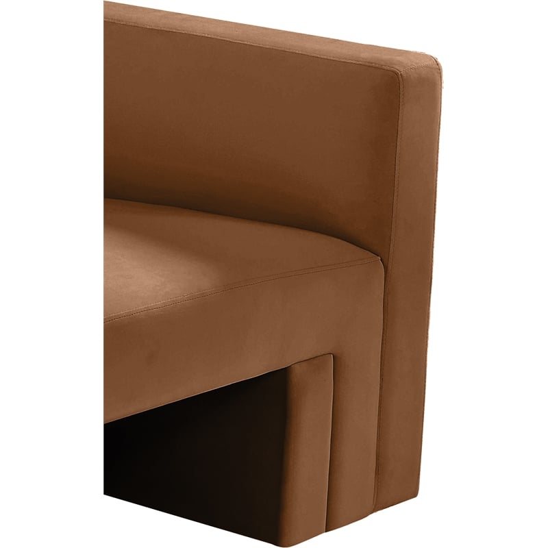 Meridian Furniture Henson Saddle Velvet Loveseat