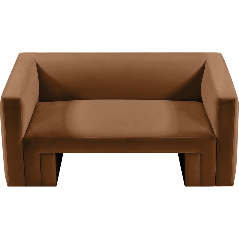 Meridian Furniture Henson Saddle Velvet Loveseat