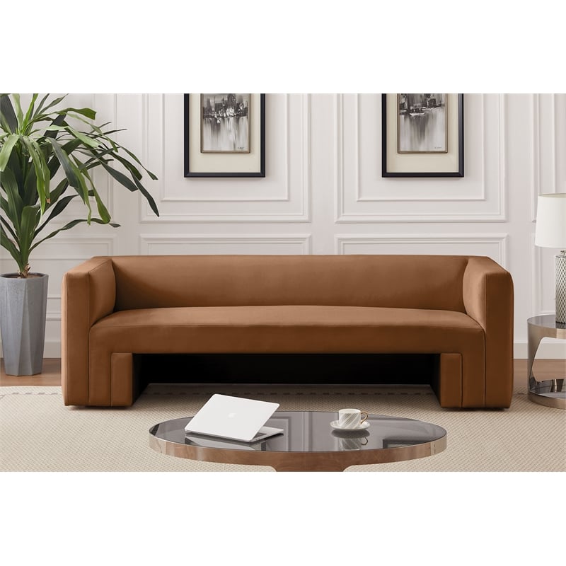 Meridian Furniture Henson Saddle Velvet Sofa