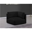 Meridian Furniture Ease Black Fabric Corner