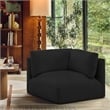 Meridian Furniture Ease Black Fabric Corner
