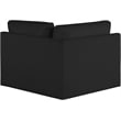 Meridian Furniture Ease Black Fabric Corner