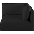 Meridian Furniture Ease Black Fabric Corner