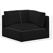Meridian Furniture Ease Black Fabric Corner