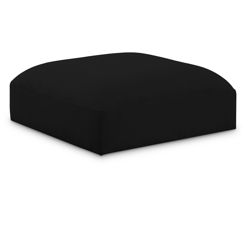 Meridian Furniture Ease Black Fabric Ottoman