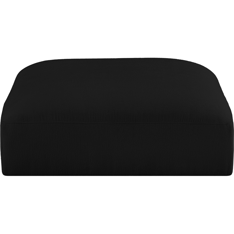 Meridian Furniture Ease Black Fabric Ottoman