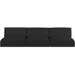 Meridian Furniture Ease Black Fabric Modular Sofa