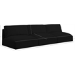 Meridian Furniture Ease Black Fabric Modular Sofa