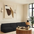 Meridian Furniture Ease Black Fabric Modular Sofa