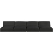 Meridian Furniture Ease Black Fabric Modular Sofa