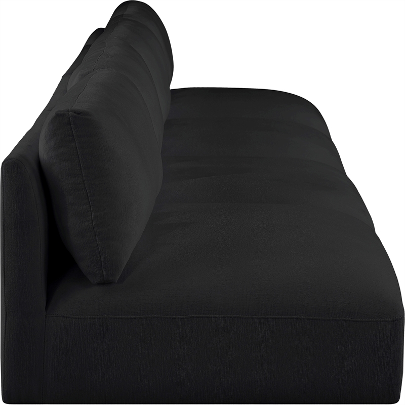 Meridian Furniture Ease Black Fabric Modular Sofa