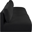 Meridian Furniture Ease Black Fabric Modular Sofa