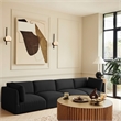 Meridian Furniture Ease Black Fabric Modular Sofa