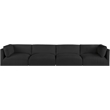 Meridian Furniture Ease Black Fabric Modular Sofa