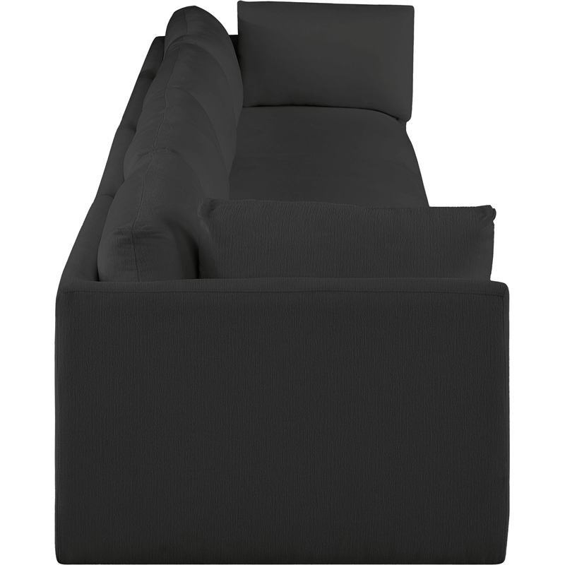 Meridian Furniture Ease Black Fabric Modular Sofa