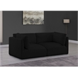 Meridian Furniture Ease Black Fabric Modular Sofa