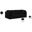 Meridian Furniture Ease Black Fabric Modular Sofa