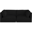 Meridian Furniture Ease Black Fabric Modular Sofa