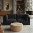 Meridian Furniture Ease Black Fabric Modular Sofa