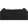 Meridian Furniture Ease Black Fabric Modular Sofa