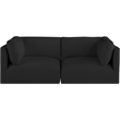 Meridian Furniture Ease Black Fabric Modular Sofa