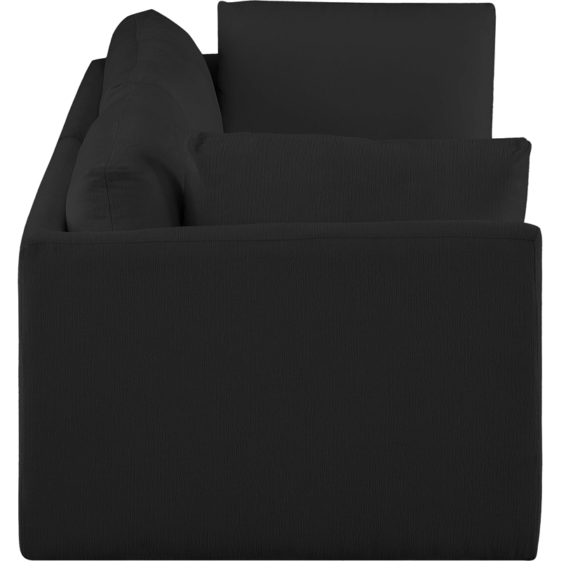 Meridian Furniture Ease Black Fabric Modular Sofa