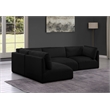 Meridian Furniture Ease Black Fabric Modular Sectional