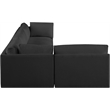 Meridian Furniture Ease Black Fabric Modular Sectional