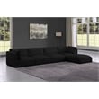 Meridian Furniture Ease Black Fabric Modular Sectional