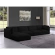 Meridian Furniture Ease Black Fabric Modular Sectional