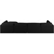 Meridian Furniture Ease Black Fabric Modular Sectional