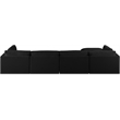 Meridian Furniture Ease Black Fabric Modular Sectional