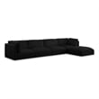 Meridian Furniture Ease Black Fabric Modular Sectional