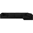 Meridian Furniture Ease Black Fabric Modular Sectional