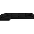 Meridian Furniture Ease Black Fabric Modular Sectional