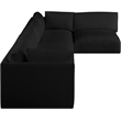 Meridian Furniture Ease Black Fabric Modular Sectional