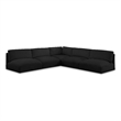Meridian Furniture Ease Black Fabric Modular Sectional