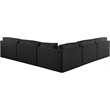 Meridian Furniture Ease Black Fabric Modular Sectional