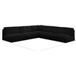Meridian Furniture Ease Black Fabric Modular Sectional