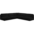 Meridian Furniture Ease Black Fabric Modular Sectional