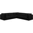 Meridian Furniture Ease Black Fabric Modular Sectional