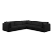 Meridian Furniture Ease Black Fabric Modular Sectional