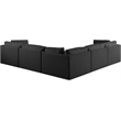 Meridian Furniture Ease Black Fabric Modular Sectional