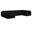 Meridian Furniture Ease Black Fabric Modular Sectional