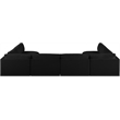Meridian Furniture Ease Black Fabric Modular Sectional