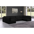 Meridian Furniture Ease Black Fabric Modular Sectional