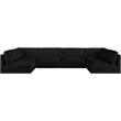 Meridian Furniture Ease Black Fabric Modular Sectional