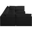 Meridian Furniture Ease Black Fabric Modular Sectional